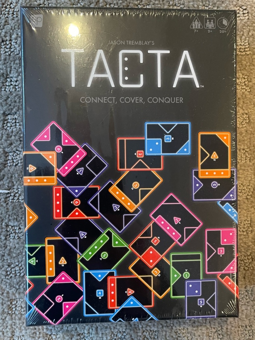 TACTA Strategy Card Game - Black with Multicolor Accents